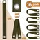 MTLEE 16 Pieces Tree Tie for Staking Tree Stake Kits Support Straps or Newly Planted Saplings and Hurricane Protection with Grommet Heavy Duty Ties(Pure Green.