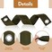 MTLEE 16 Pieces Tree Tie for Staking Tree Stake Kits Support Straps or Newly Planted Saplings and Hurricane Protection with Grommet Heavy Duty Ties(Pure Green.