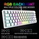 XINMENG 60% Gaming Keyboard and Mouse Combo Samll Mini RGB LED Backlight Mechanical Feeling and RGB 6400 DPI Honeycomb Optical Mouse,Gaming Mouse pad for Gamers and Typists.