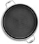 HexClad 7 Quart Saute Pan and Tempered Glass Lid, Hybrid Stainless Steel Cookware, Dishwasher and Oven Safe, Works with Induction, Gas, Ceramic, and Electric Cooktops.