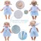 MLcnleS Alive Baby Clothes - 6 Sets 12 Inch Baby Dolls Dress Accessories Include unicorrn Skirt Snow White Dresses Swimsuit Outfits, 12 Inch Baby Doll Clothing for Girls Birthday Xmas Gift.