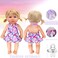 MLcnleS Alive Baby Clothes - 6 Sets 12 Inch Baby Dolls Dress Accessories Include unicorrn Skirt Snow White Dresses Swimsuit Outfits, 12 Inch Baby Doll Clothing for Girls Birthday Xmas Gift.