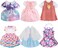 MLcnleS Alive Baby Clothes - 6 Sets 12 Inch Baby Dolls Dress Accessories Include unicorrn Skirt Snow White Dresses Swimsuit Outfits, 12 Inch Baby Doll Clothing for Girls Birthday Xmas Gift.