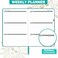 Artfan 2024-2025 Academic Planner - Weekly Monthly, July 2024 - June 2025, 5. 75" x 8. 25", Faux Leather With Back Pocket and 40 Notes Pages - Turquoise Gold Foil.