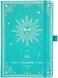 Artfan 2024-2025 Academic Planner - Weekly Monthly, July 2024 - June 2025, 5. 75" x 8. 25", Faux Leather With Back Pocket and 40 Notes Pages - Turquoise Gold Foil.