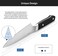 Misen Ultimate 6. 8 Inch Chef's Knife - Pro Kitchen Knives - High Carbon Japanese Stainless Steel - Hybrid GermanJapanese Style Blade - For Culinary Enthusiasts, 6. 8 in Black - Mother's Day Gifts.