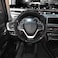 غطاء عجلة القيادة Valleycomfy للنساء 15 1/2 بوصة - 16 بوصة مرصع بالكريستال اللامع لسيارات F150 F250 F350 Ram 4Runner Tacoma Tundra Range Rover (أسود مع ماس أسود).