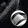 غطاء عجلة القيادة Valleycomfy للنساء 15 1/2 بوصة - 16 بوصة مرصع بالكريستال اللامع لسيارات F150 F250 F350 Ram 4Runner Tacoma Tundra Range Rover (أسود مع ماس أسود).