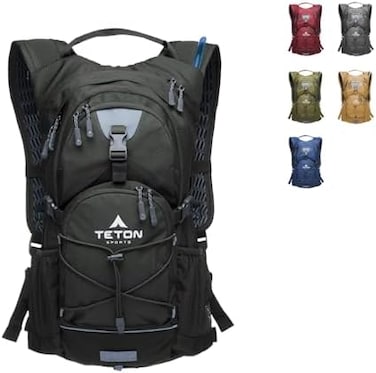حقيبة ترطيب TETON Sports Oasis 1100؛ كيس ترطيب مجاني سعة 2 لتر؛ مناسبة لحقائب الظهر، والمشي لمسافات طويلة، والجري، وركوب الدراجات، والتسلق.