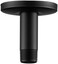 OFFO Shower Arm with Flange, 3 Inches Ceiling Mount Replacement Rain Shower Head Straight Arm Ceiling-Mounted For Fixed Shower HeadHigh Pressure Rain, Matte Black.