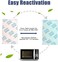 Romeda 15 Pcs 20 Gram Silica Gel Packs, Transparent Desiccant, Desiccant Packets for Storage, Moisture Packs for Spices Jewelry Shoes Boxes Electronics Storage, Food Safe.