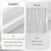 ALYVIA SPRING Stall Fabric Shower Curtain Liner Waterproof - 36" x 72", SoftLightweight Small Shower Curtain with Magnets for Narrow Stall Size, Machine Washable - 36x72, White.