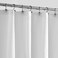 ALYVIA SPRING Stall Fabric Shower Curtain Liner Waterproof - 36" x 72", SoftLightweight Small Shower Curtain with Magnets for Narrow Stall Size, Machine Washable - 36x72, White.