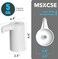 Msxcse Electric Water Bottle Pump, Water Bottle Dispenser,USB Charging Drinking Water Dispenser, Universal Water Pump for 5 Gallon Water Jugs Bottles, Portable Water Dispenser for Home Camping (White.