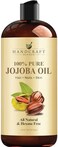 Handcraft Blends Jojoba Oil 16 fl. oz &ndash; 100% PureNatural Jojoba Oil for Skin, Face, and Hair &ndash; Deeply Moisturizing Anti-Aging Jojoba Oil for Men and Women.