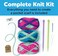 Creativity for Kids Learn to Knit Pocket Scarf - DIY Knitting Kit for Beginners, Kids Craft Kit.