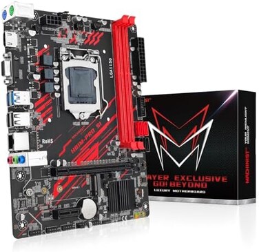 MACHINIST LGA 1150 Motherboard, H81 Micro ATX Intel 4th Gen Gaming Motherboard for Desktop PC Support 1333/1600MHz DDR3 Dual Channel Max 16G, i3 i5 i7/Xeon E3 V3 Processor, NGFF M. 2, SATA 3 H81M-PRO.