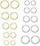 Senteria 10 Pairs 316L Surgical Stainless Steel Gold Hoop Earrings Set 14K Gold Plated Tiny Hoop Earrings Gold Small Hoop Earrings for Women Men Girls Nickel Free (10mm/12mm/14mm/16mm/18mm.