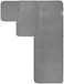 POLYTE Oversize, 60 x 30 in. , Quick Dry Lint Free Microfiber Bath Towel Set, 6 Piece (Gray, Waffle Weave.