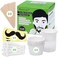 Auperwel Nose Wax Kit, 100g Nose Wax, 20 Applicators, Nostril Waxing Kit for Men and Women Painless Hair Removal with 15 Mustache Guards, and 10 Paper Cups, Nose Ear Wax Kit with 15-20 Uses.