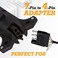 Xotic Tech 1pc 7-Way RV Blade Round to 4-Way Flat Conversion Wiring Adapter Compatible with Trailer Tow Hitch Plug Tailgate Light Connector.