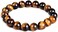 Mayting 10mm Natural Tiger Eye Bracelet Elastic Yoga Gemstones Healing Energy Men Women Stretch Bracelet (7. 08 inch.