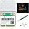 REKONG Wi-Fi 6E Mini PCI-E WiFi Network Card MPE-AXE3000H 2. 4GHz 5GHz 6GHz 5400Mbps Wireless Card BT5. 2 802. 11AX AC MU-MIMO Half Mini PCIe Wi-Fi 6E Adapter OFDMA vPro for Windows 10 PC Laptops.