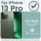 ORNARTO Compatible with iPhone 13 Pro Case 6. 1, Slim Liquid Silicone 3 Layers Full Covered Soft Gel Rubber Case Cover 6. 1 inch-Clover Green.
