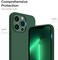 ORNARTO Compatible with iPhone 13 Pro Case 6. 1, Slim Liquid Silicone 3 Layers Full Covered Soft Gel Rubber Case Cover 6. 1 inch-Clover Green.