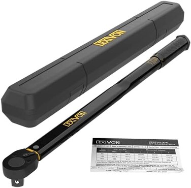 LEXIVON 3/4-Inch Drive Click Torque Wrench 30~300 Ft-Lb / 40. 7~406. 8 Nm (LX-185.