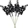 DearHouse 14 Pack Black Glitter Berries Stems, 7. 8Inch Artificial Christmas Picks for Christmas Tree Ornaments, DIY Xmas Wreath, Crafts, Home Decor.