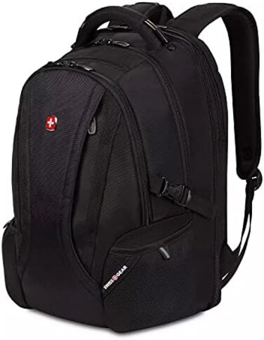 SwissGear 3760 ScanSmart Laptop Backpack, Black, Black, 16 inch, Daypack Backpacks.