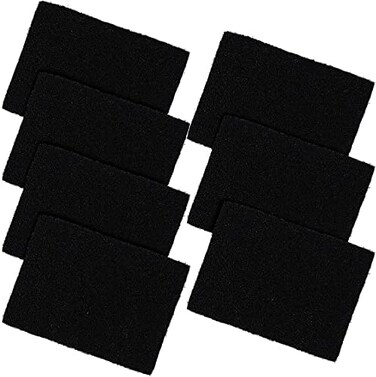 Ezebesta Compost Bin Odor Filters for Food Waste Caddy Replacement Rectangle Activated Carbon Filters for Indoor Kitchen Compost Bucket (Pack of 7.