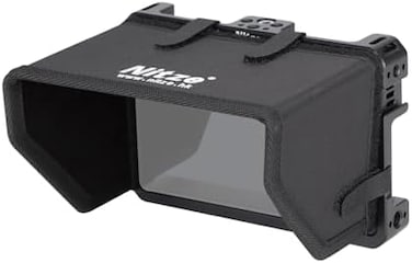 قفص نيتز لشاشة PortKeys BM5 III / BM5 III WR / BM5 WR 5.5 بوصة مع غطاء واقٍ من الشمس ومشبك كابل HDMI - JTP2-BM5.