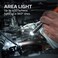 NEBO Inspector 500Pen Light, 500 Lumen LED Rechargeable Pocket Size Pen Flashlight with Steel Pocket Clip, USB Charging Cable, IPX7 Waterproof, and Magnetic Base, Gunmetal Gray.