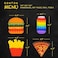 Ronton Pop Its Fidget Toys Pack 4 - Stress Relief Food Pop Its Poppers Fidget Poppet Toy - Autism Learning French Fry Pizza Hamburger Popits Push Pop Bubble Popping Sensory Toy for Kids.