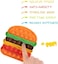 Ronton Pop Its Fidget Toys Pack 4 - Stress Relief Food Pop Its Poppers Fidget Poppet Toy - Autism Learning French Fry Pizza Hamburger Popits Push Pop Bubble Popping Sensory Toy for Kids.