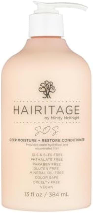 Hairitage S. O. S. Deep Moisture Conditioner VEGANCRUELTY FREE; BUY FROM BALANCED BEAUTY WE HAVE ECO-FRIENDLY PACKAGING.