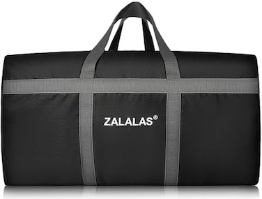 ZALALAS 96L Travel Duffle Bag, Foldable Extra Large Duffel bag Lightweight Travel Bag for Men Women Water-proofTear Resistant,Black.