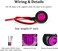 FXC " Purishion 10x 3/4"" Round LED Clearence Light Front Rear Side Marker Indicators Light for Truck Car Bus Trailer Van Caravan Boat, Taillight Brake Stop Lamp (12V, Purple.