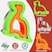 HINZER Sandwich Cutter and Sealer Set Uncrustables Maker 4 Pcs Bread Decruster Pancake Maker Heart Square Circle Dinosaur Shape DIY Cookie Cutters Gift for Kids Adult Boys Girls.