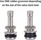 Vaincre 4 PCS TR416 Metal Valve Stems, High Pressure Tire Valve Stems Outer Mount Fits 0. 453" and 0. 625" Rim Hole, 1 1/2" Long (Silver.
