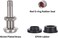 Vaincre 4 PCS TR416 Metal Valve Stems, High Pressure Tire Valve Stems Outer Mount Fits 0. 453" and 0. 625" Rim Hole, 1 1/2" Long (Silver.