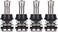 Vaincre 4 PCS TR416 Metal Valve Stems, High Pressure Tire Valve Stems Outer Mount Fits 0. 453" and 0. 625" Rim Hole, 1 1/2" Long (Silver.