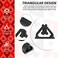 Maitys 24-Piece Plastic Game Card Stands - Black Triangular Card Holders for HomeOffice.