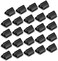 Maitys 24-Piece Plastic Game Card Stands - Black Triangular Card Holders for HomeOffice.