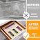 SpaceAid Bag Storage Organizer for Kitchen Drawer, Bamboo Organizer, Compatible with Gallon, Quart, Sandwich and Snack Variety Size Bag (1 Box 4 Slots.