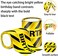 Kasyat 2 Rolls 132 Feet Construction Party Tape Themed Caution Tape for Birthday Party Supplies Construction Decorations(Classic Style.