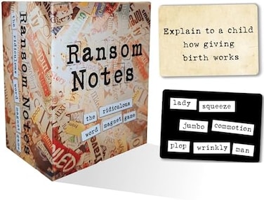 Ransom Notes - The Ridiculous Word Magnet Party Game, 3Players.