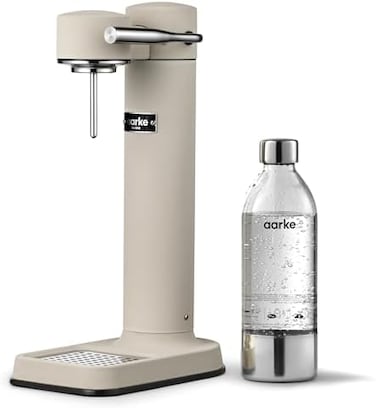 Aarke - Carbonator III Premium SparklingSeltzer Water Maker With PET Bottle (الرمل، الكربنة فقط).
